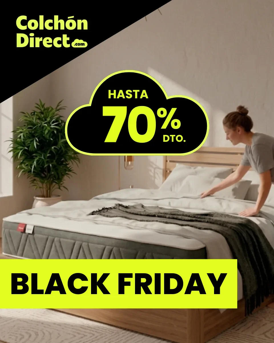 Black Friday: descuentos de hasta el 70 % en productos seleccionados — Colchón Direct