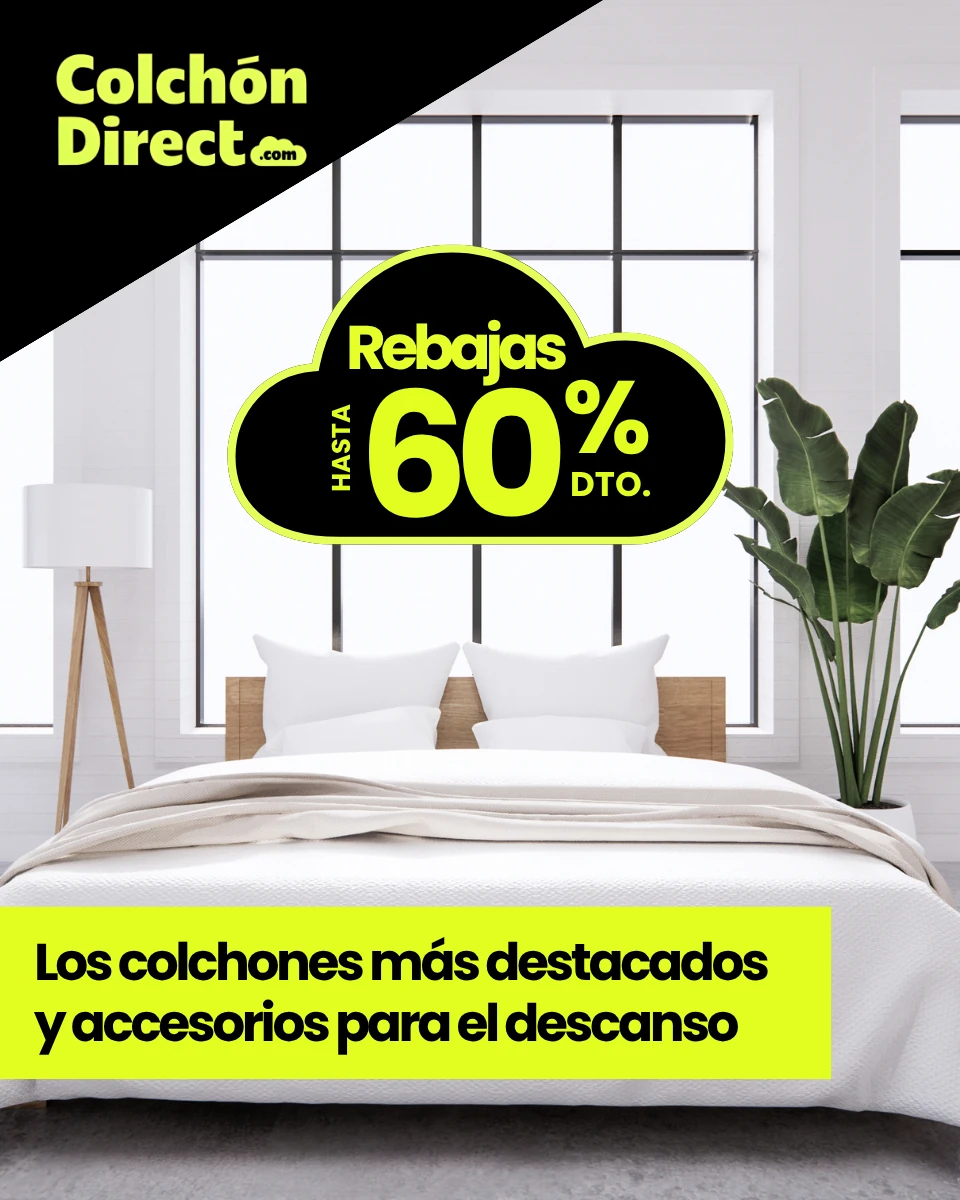 Rebajas de verano: hasta 60% de descuento en colchones y accesorios para el descanso — Colchón Direct